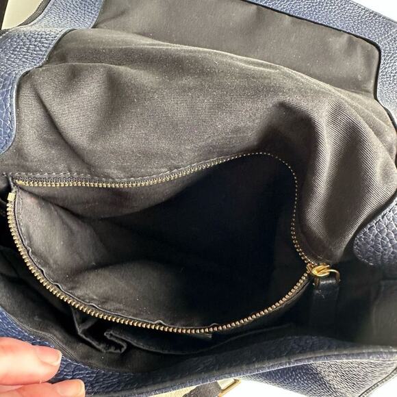 MARC By Marc Jacobs Gotham Leather Saddle Bag in Navy - Picture 6 of 16